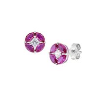 Boucles d'oreilles Amen Femme Aura in Argent Zircone EKABCIZ